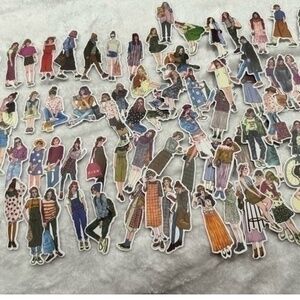 Bundle of 100 fashion stickers